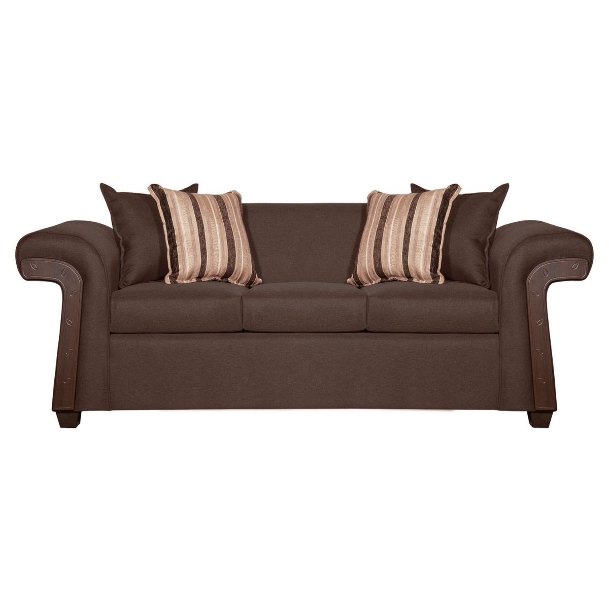 RUZAM MOBEL - SOFÁ 3 CUERPOS NAPOLES CAFÉ