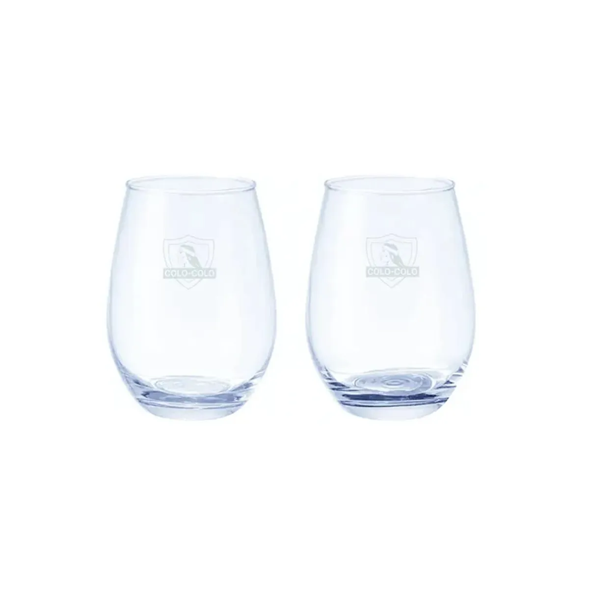 GLASSO - Set 2 Vasos Glasso Colo Colo Premium Bar Quincho Bbq