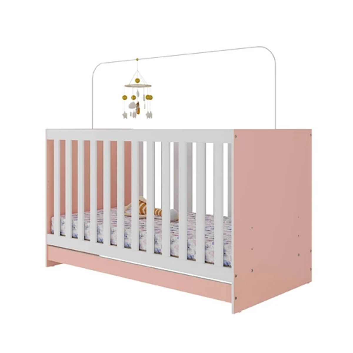 KIDSCOOL - Cuna New 3 Funciones Rosada