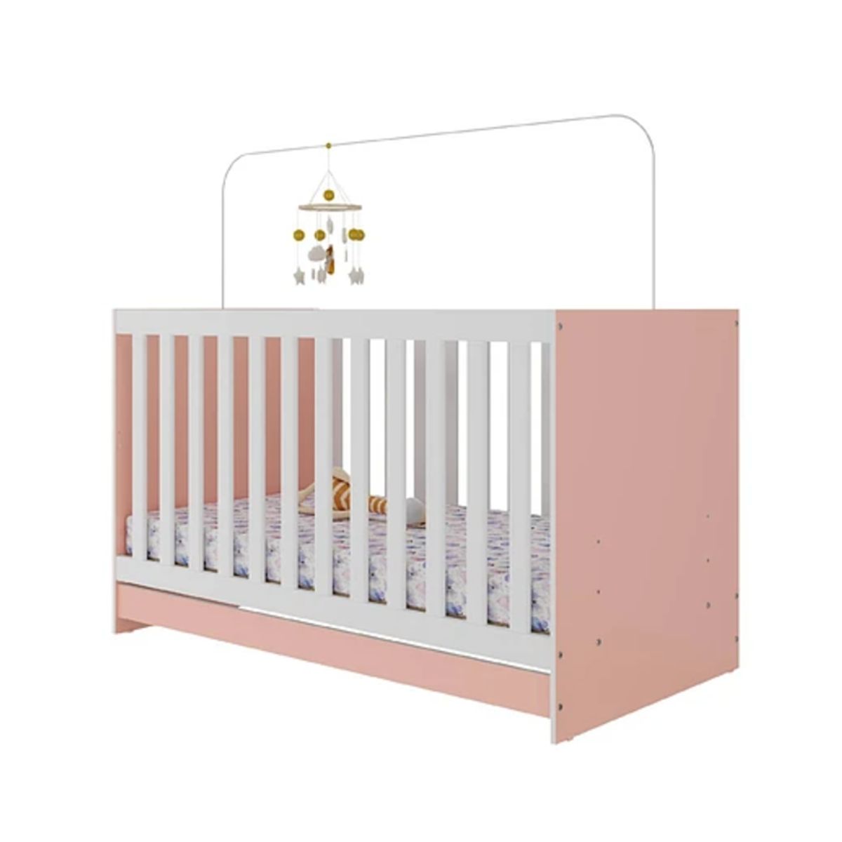 KIDSCOOL - Cuna New 3 Funciones Rosada