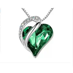 GENERICO - Collar Plata Fina 925 Corazón De Amor Infinito