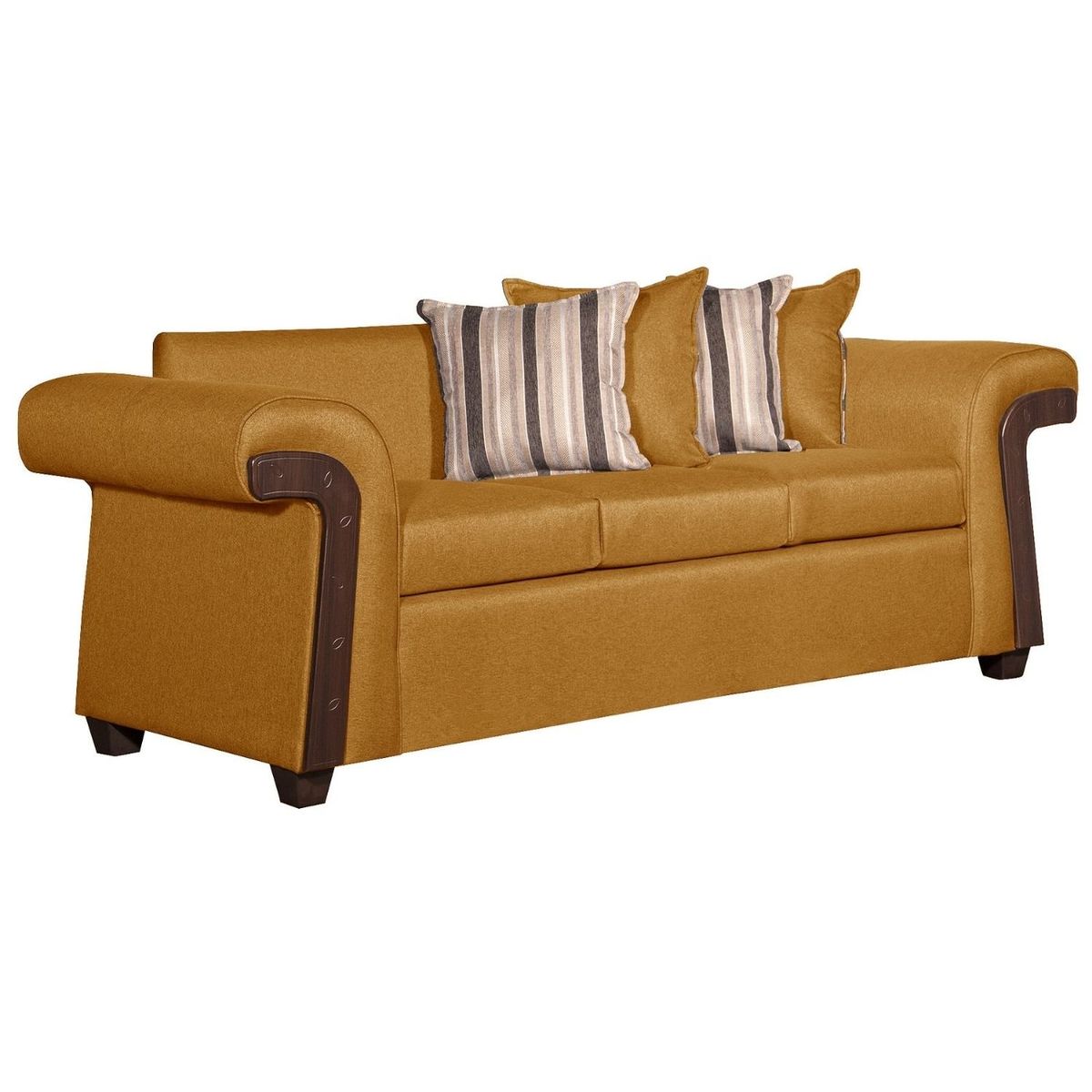 RUZAM MOBEL - SOFÁ 3 CUERPOS NAPOLES MOSTAZA