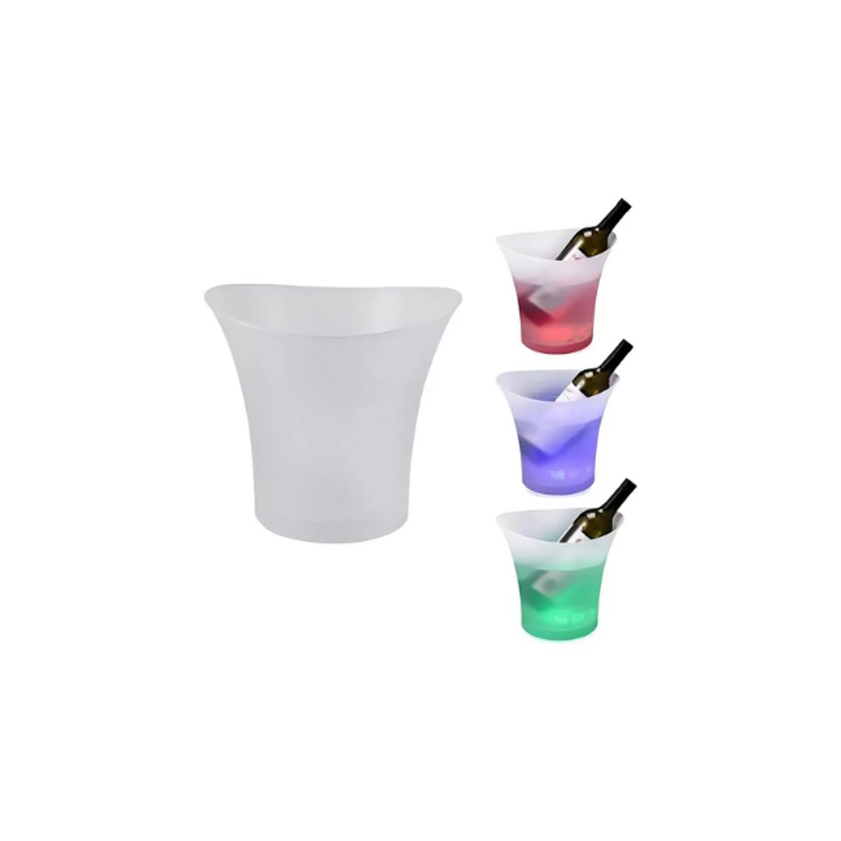 UNIVERSAL - Hielera Con Luz Led Enfriador Botellas Cerveza Vinos Fiesta Color Rgb