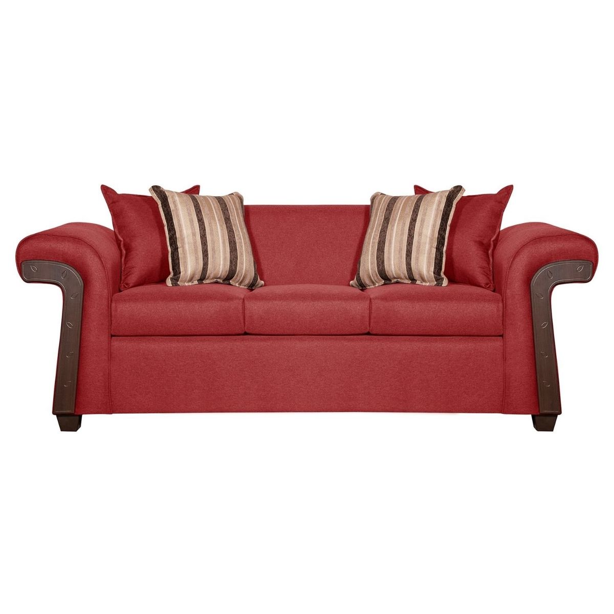 RUZAM MOBEL - SOFÁ 3 CUERPOS NAPOLES ROJO