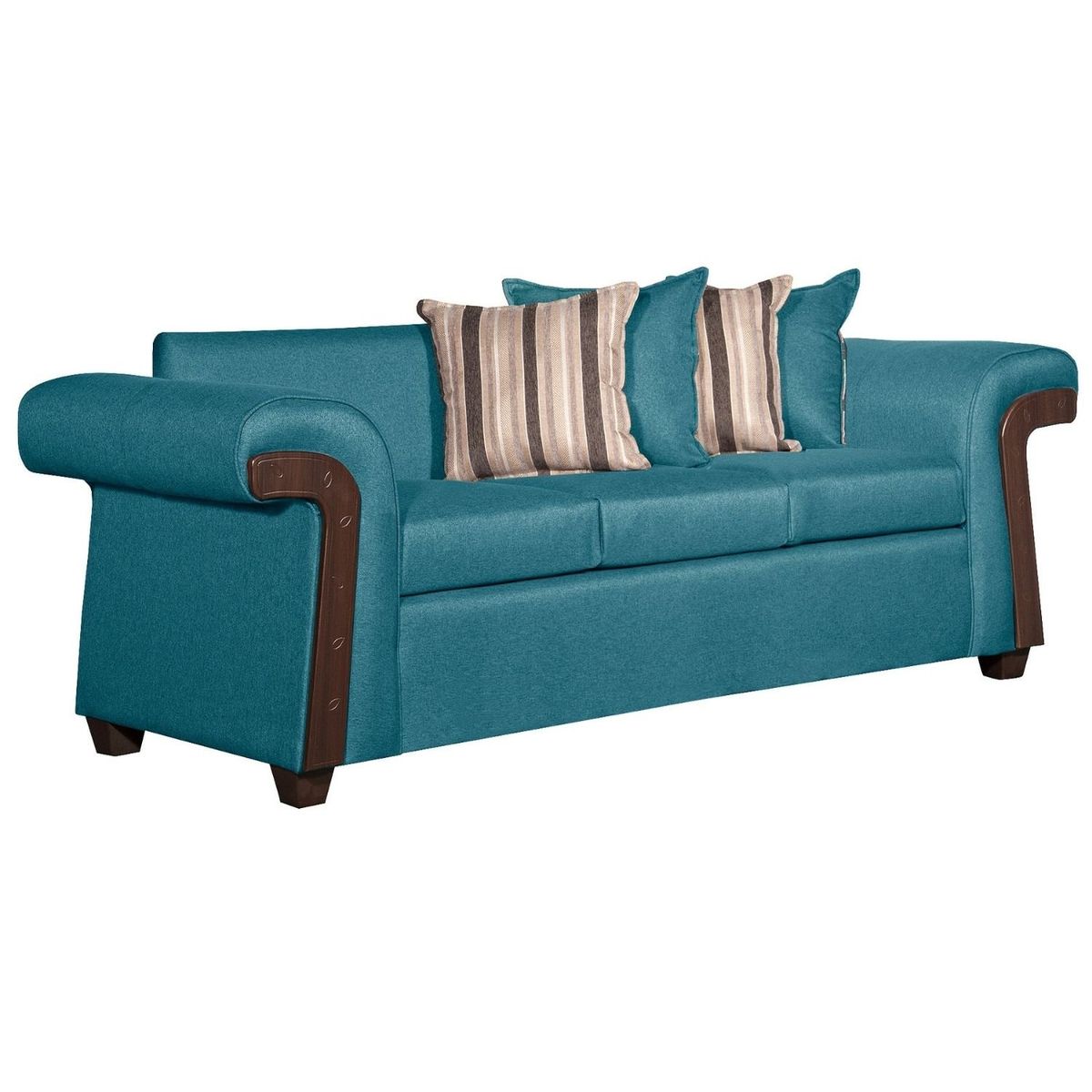 RUZAM MOBEL - SOFÁ 3 CUERPOS NAPOLES TURQUESA