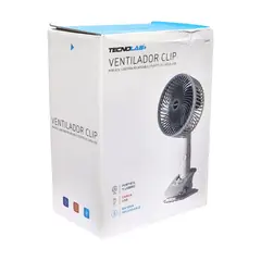 TECNOLAB - Ventilador Clip Portátil Recargable TL674 blanco