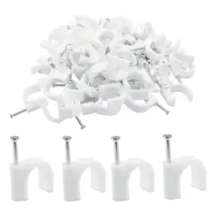 GENERICO - Grampas 7Mm Blanca - pack 500 unidades (5 bolsas de 100)