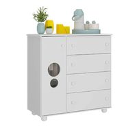 Comoda Top 4 Cajones Blanco