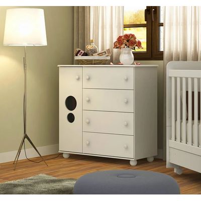 Imagen 2 del producto Comoda Top 4 Cajones Blanco