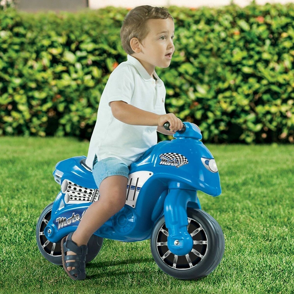 HOBBY MARKET - Correpasillo Moto Azul