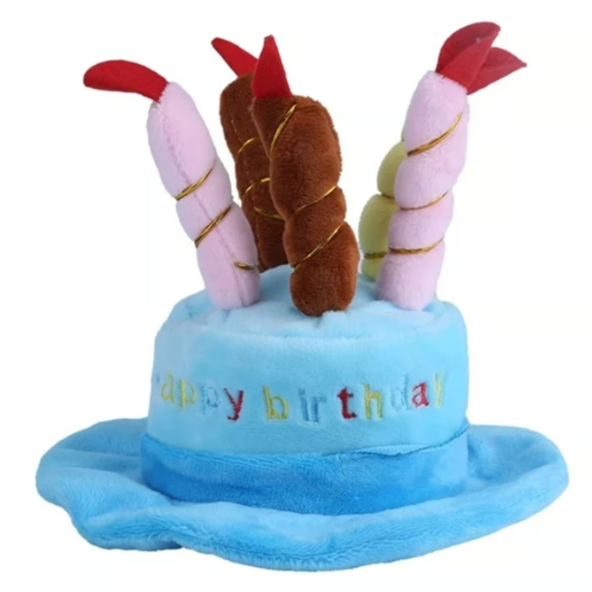 GENERICO - Gorro De Cumpleaños Para Gatos Perros Mascotas Azul