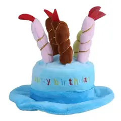 GENERICO - Gorro De Cumpleaños Para Gatos Perros Mascotas Azul