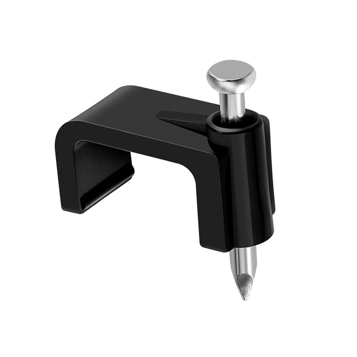 GENERICO - Grampas 5Mm Negra cuadrada - pack 500 unidades (5 bolsas de 100)