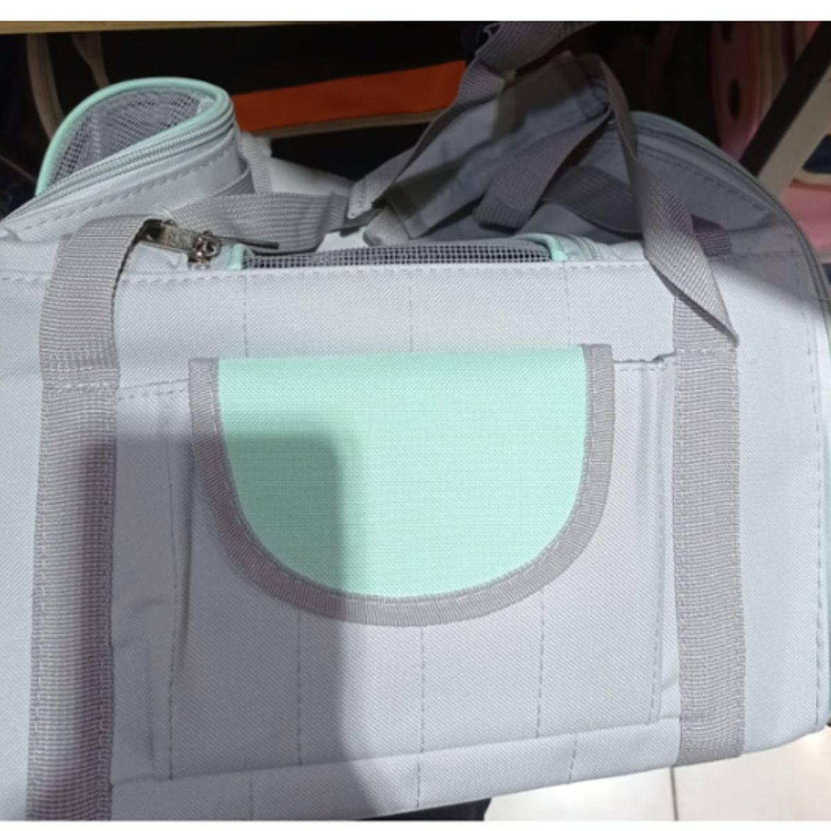 GENERICO - Bolso Viajero Transportador De Mascotas Gris