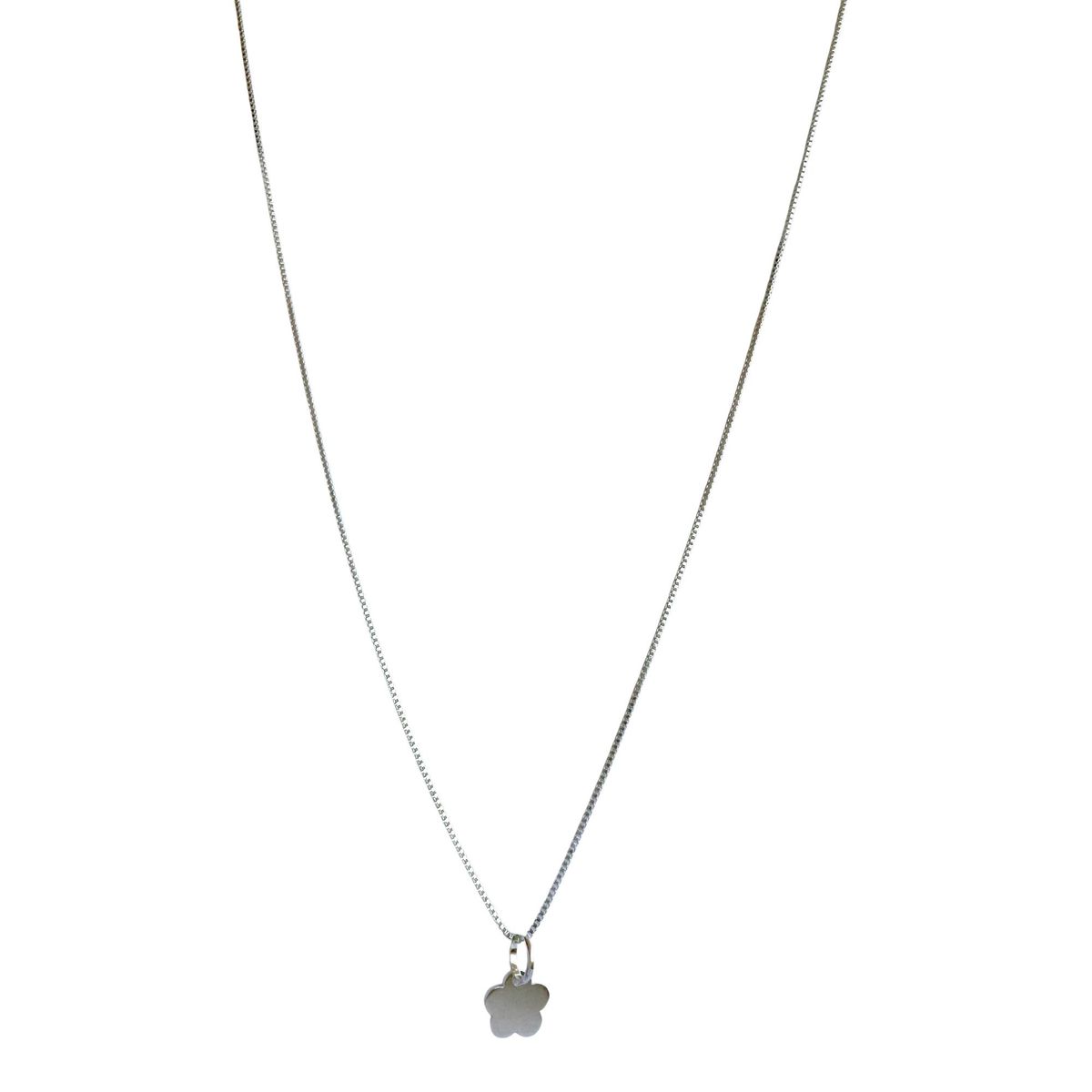 COGGIOLA - Collar Flor Lisa Plata Fina 925
