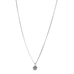 ANDREA COGGIOLA JOYAS - Collar Flor Lisa Plata Fina 925