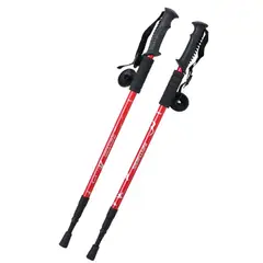 GENERICO - Par de Bastones Ajustables para Trekking Rojo DBG1356R