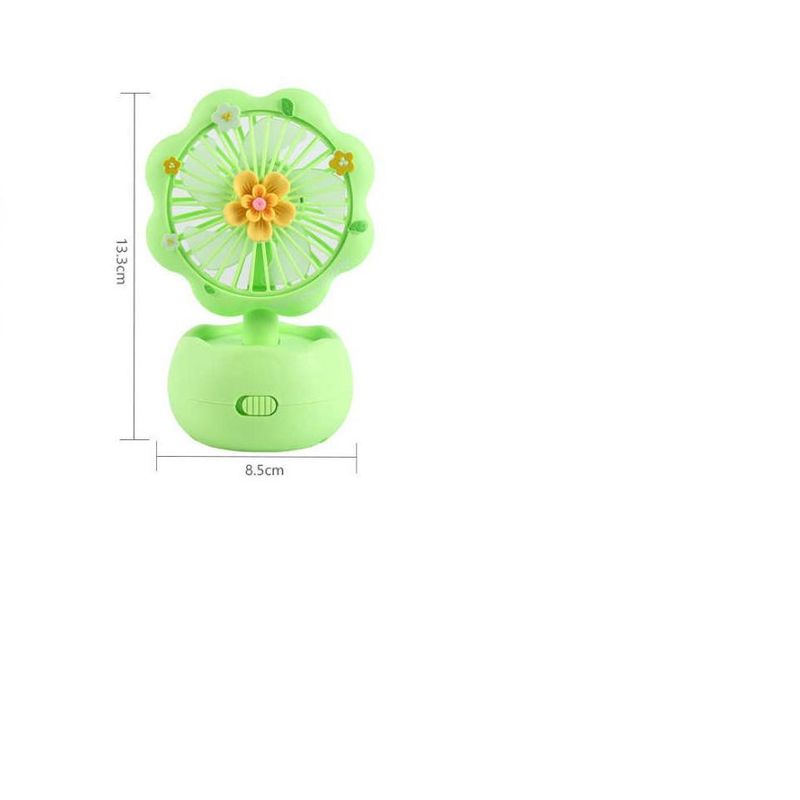 GENERICO - Ventiladores Mini Florcita Verde