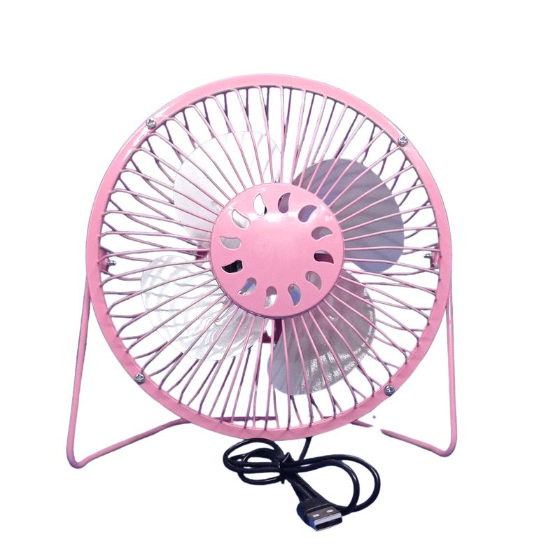 GENERICO - Ventilador de Escritorio Conexión USB Rosado