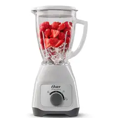 OSTER - Licuadora Oster® Con Vaso De Vidrio Y Control De Perilla Color Blanco