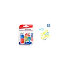 GENERICO - Llaveros Plásticos 6 Pcs