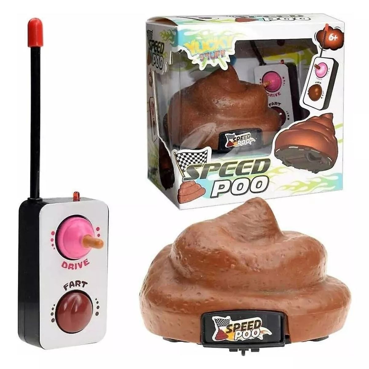 GENERICO - Speed Poo Auto Control Remoto Con Sonido Regalo Novedad