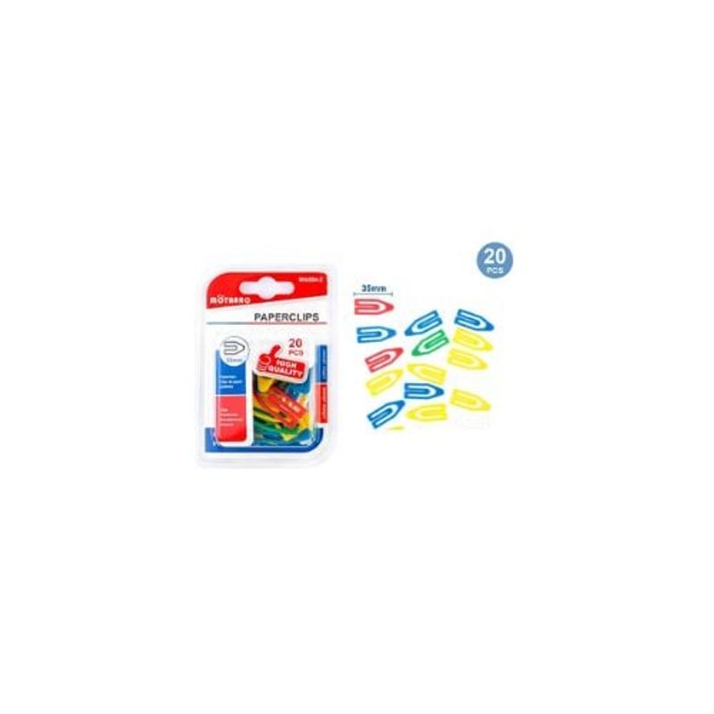 GENERICO - Clips De Papel 35 Mm 20 Pcs