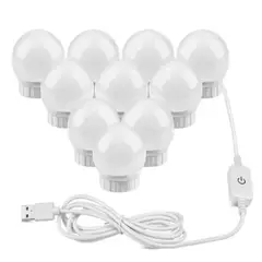 GENERICO - Juego De Luces De Espejo 10 Ajustables