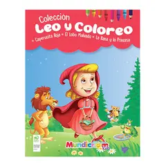 MUNDICROM - Leo Y Coloreo, Cuentos Para Pintar - 3 Libros -