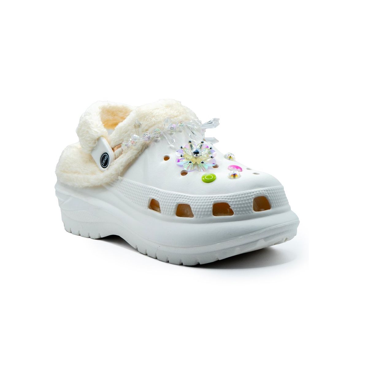 BOVINITA - Zuecos Con Chiporro Plataforma Confort Estilo Charms