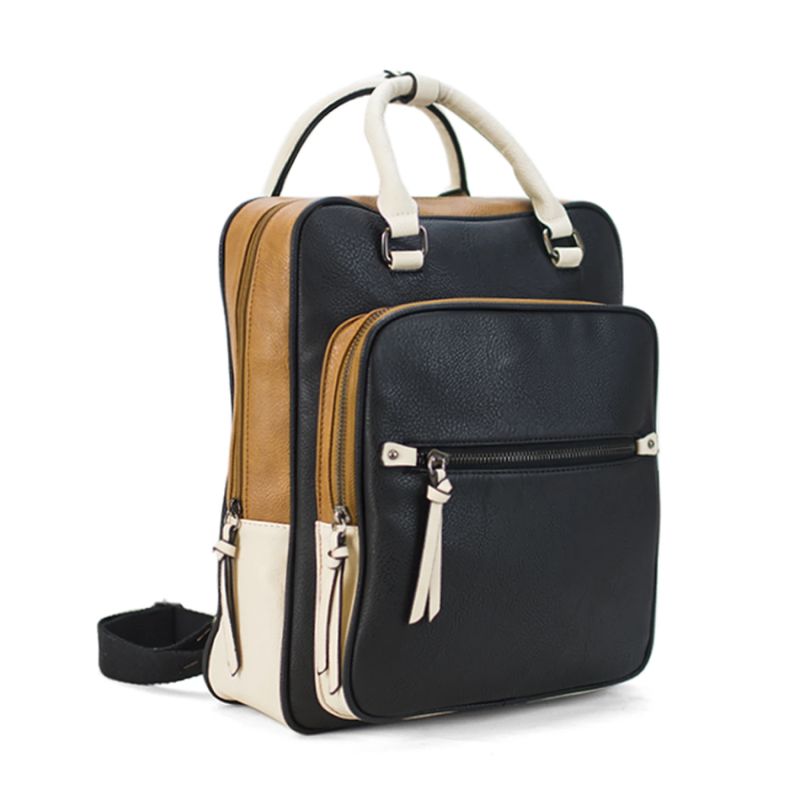GENERICO - Mochila Caracas Negro Suela y Arena Lincolns