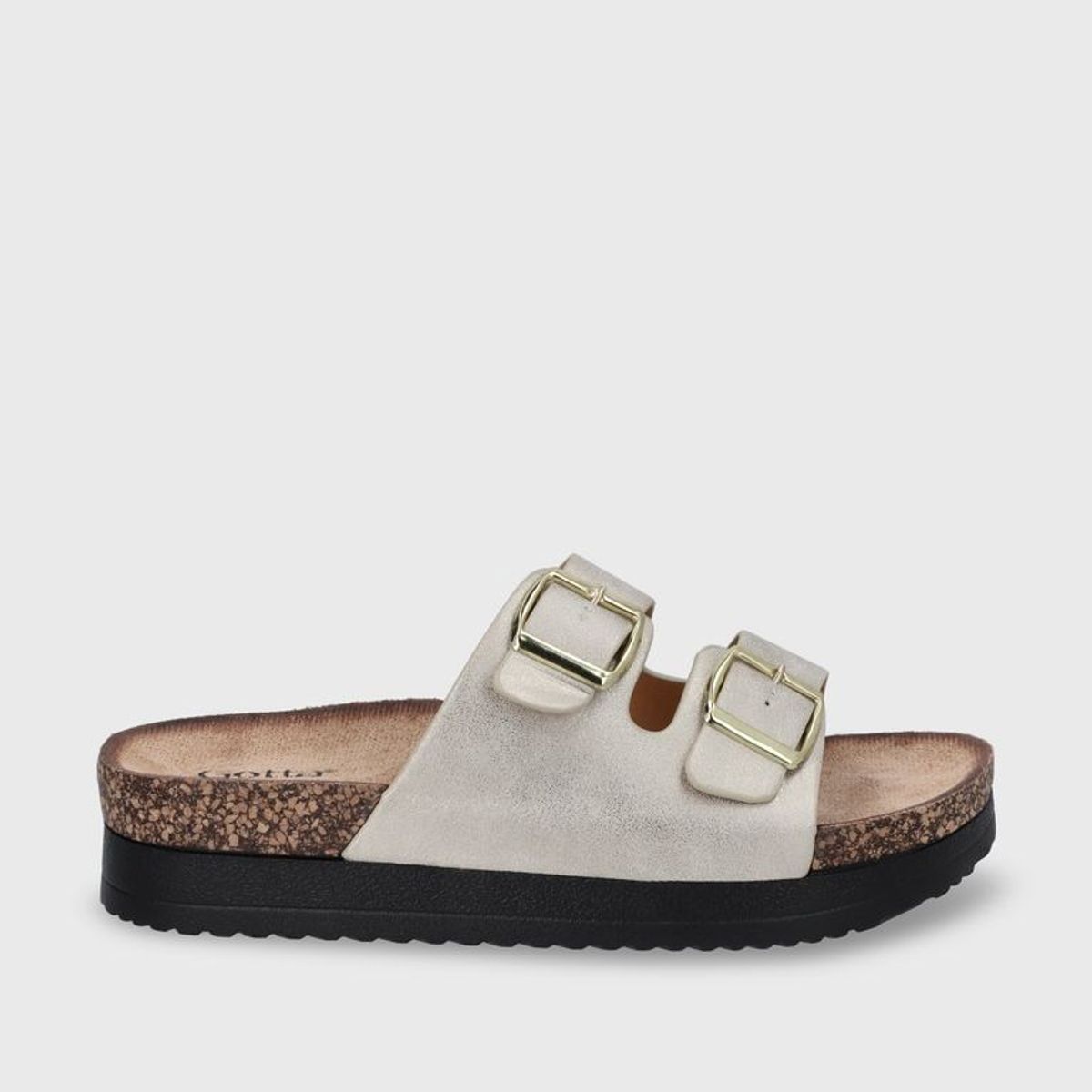 GOTTA - Sandalia Plana Dorada Mujer 12062
