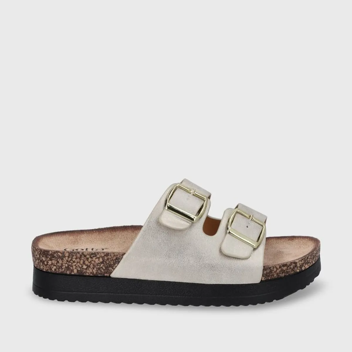 GOTTA - Sandalia Plana Dorada Mujer 12062