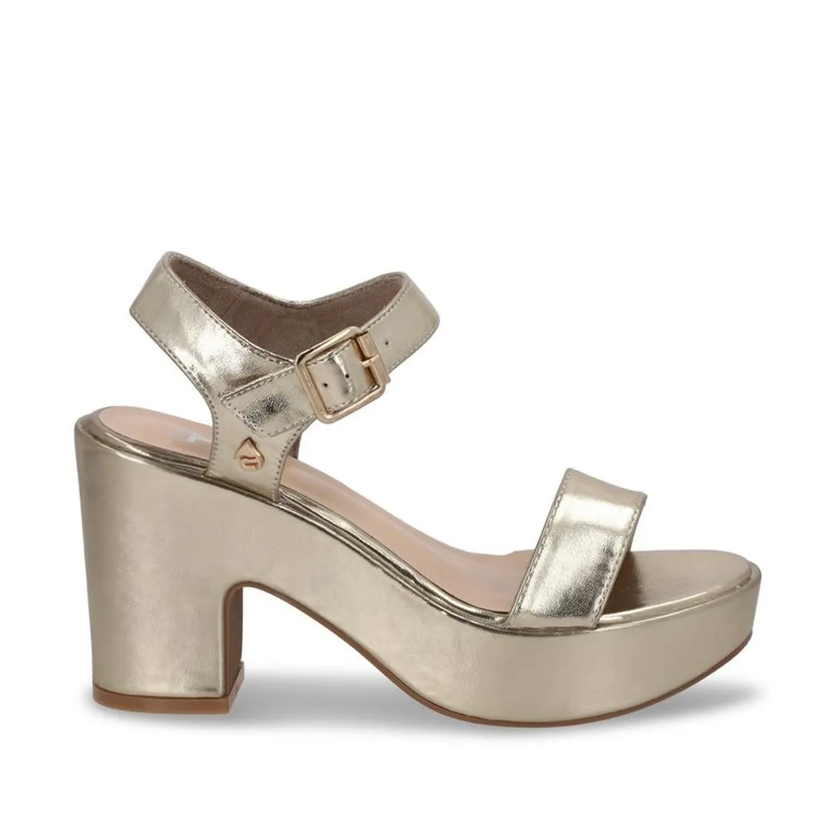 GOTTA - Sandalia Plataforma Dorada Mujer C5473
