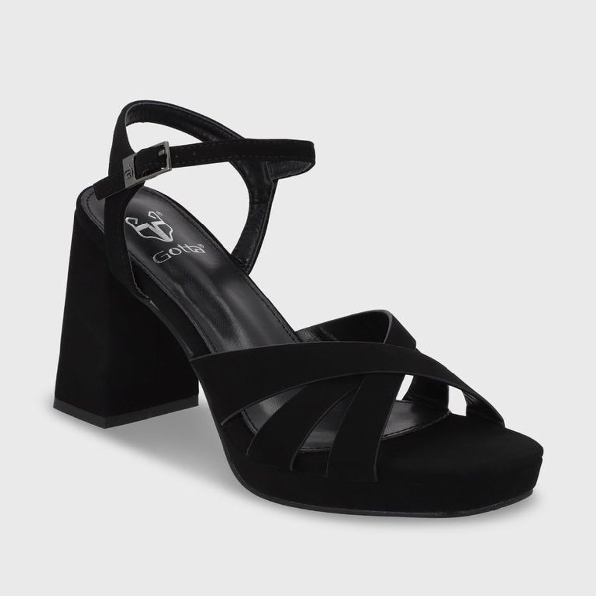 GOTTA - Sandalia Taco Negra Mujer 45902