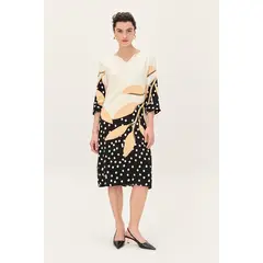 MA GRIFFE - Vestido Viscosa Estampado