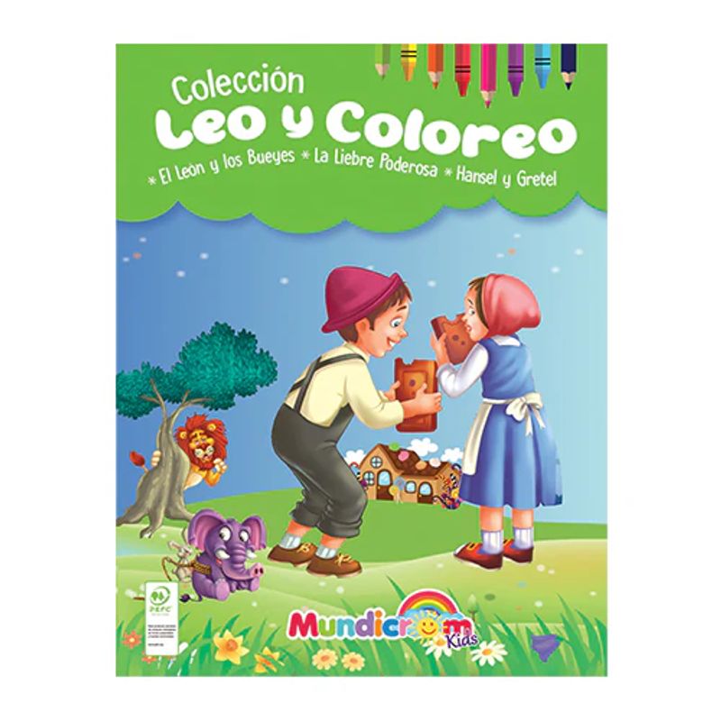 MUNDICROM - Leo Y Coloreo, Cuentos Para Pintar  - 2 Libros - Mundicrom