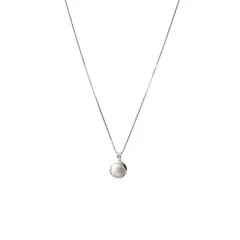 ANDREA COGGIOLA JOYAS - Collar Perla De Río Redondo Veneciana Plata Fina 925