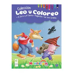MUNDICROM - Leo Y Coloreo, Cuentos Para Pintar - 3 Libros -