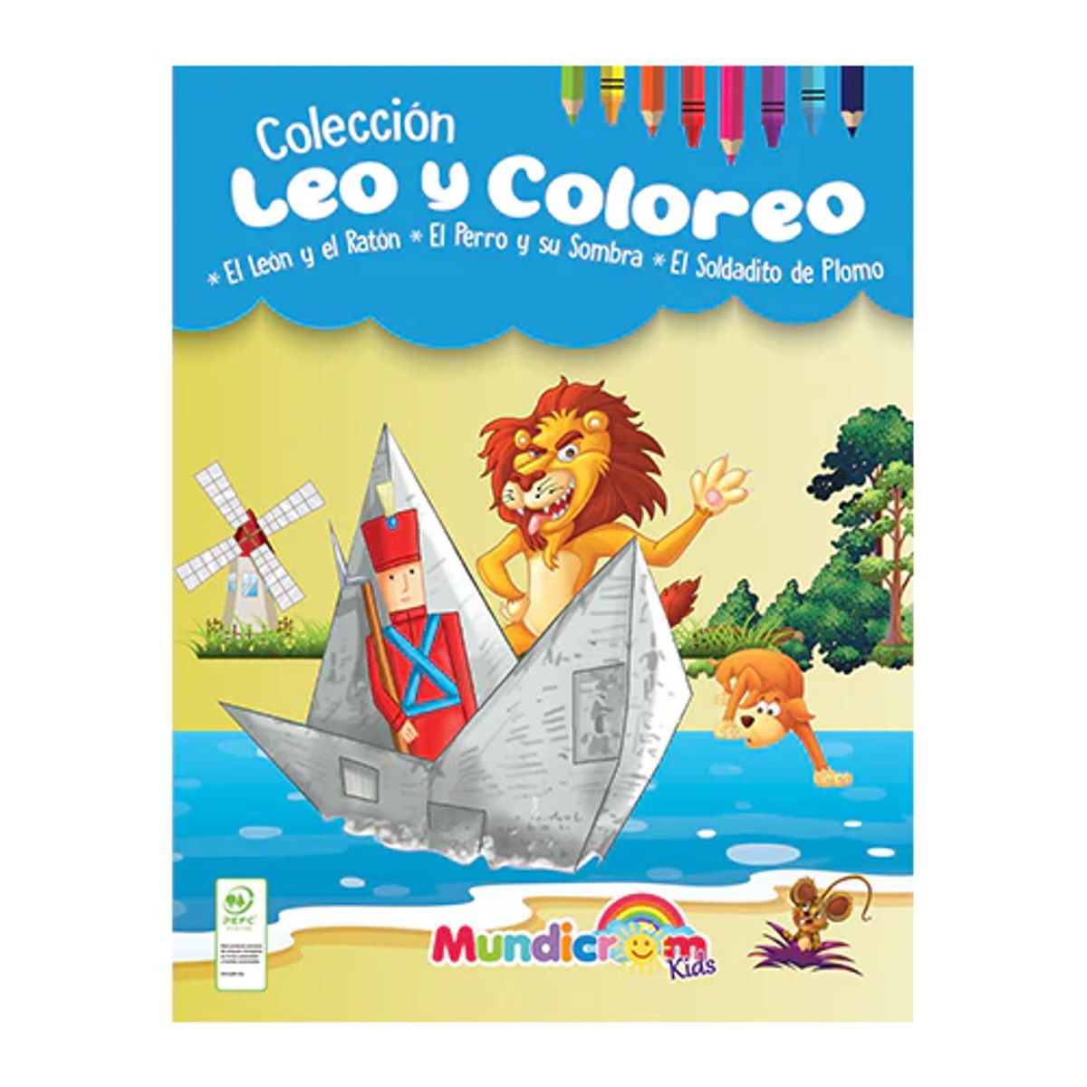 MUNDICROM - Leo Y Coloreo, Cuentos Para Pintar  - 3 Libros - Mundicrom