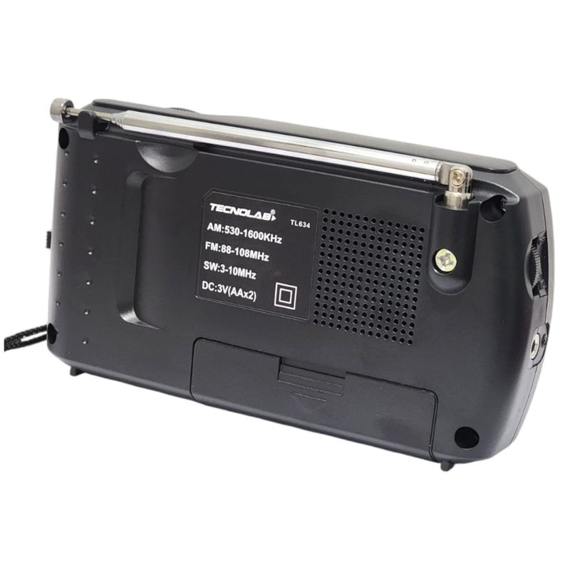 TECNOLAB - Radio Portátil de Bolsillo Tecnolab AMFMSW TL634