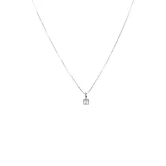 ANDREA COGGIOLA JOYAS - Collar Piedra Luna Cuadrado Veneciana Plata Fina 925