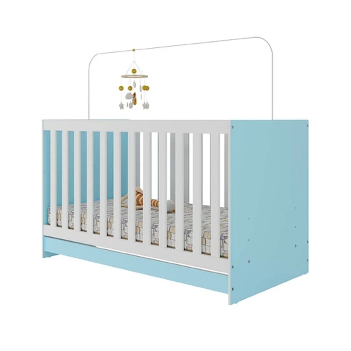 KIDSCOOL - Cuna New 3 Funciones Celeste
