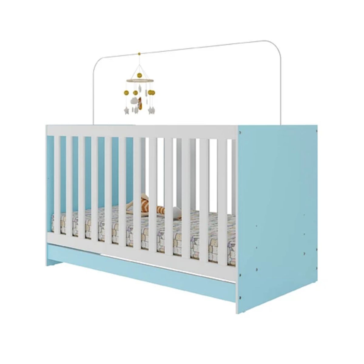 KIDSCOOL - Cuna New 3 Funciones Celeste