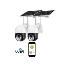 VIPA - Pack 2 Cámaras IP Wifi Solar Exterior Modelo IPS950