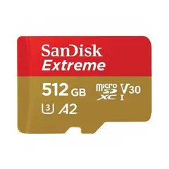 SANDISK - Memoria Micro SD Extreme 512GB 190mbs U3 V30 4K UHD