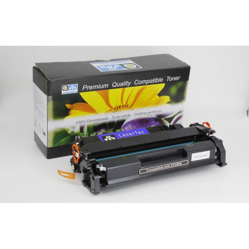 LASERTEC - Toner LaserTec CF280A 80A 2700 pags para HP 400 M401 M425