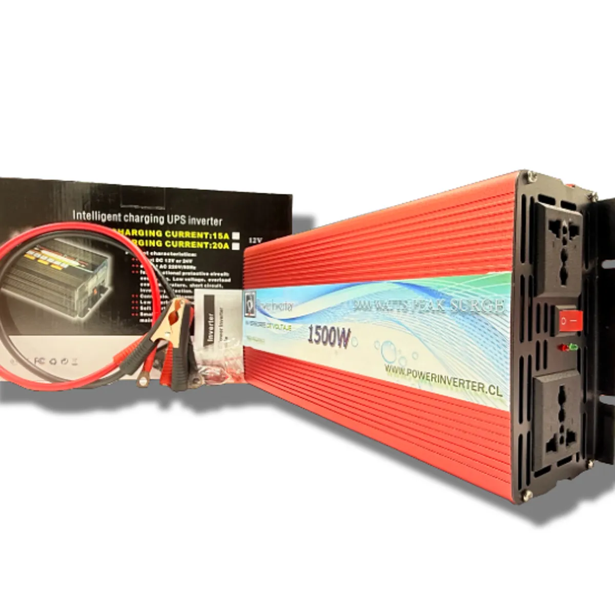 GENERICO - INVERSOR DE VOLTAJE 12VDC220VAC 1500W MDF