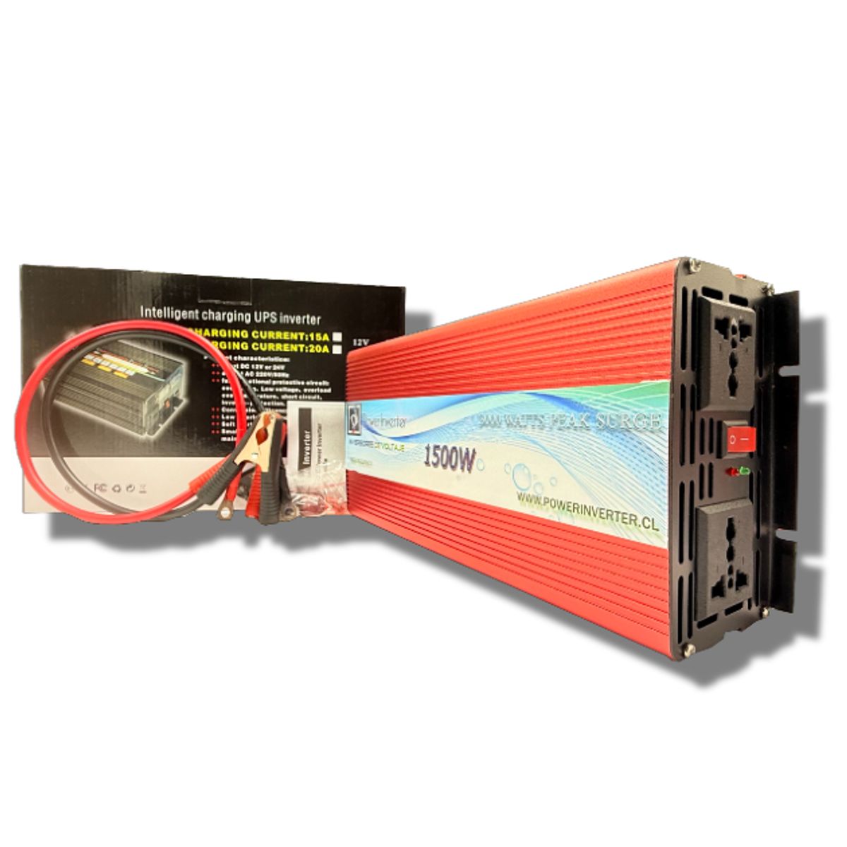 GENERICO - INVERSOR DE VOLTAJE 12VDC220VAC 1500W MDF