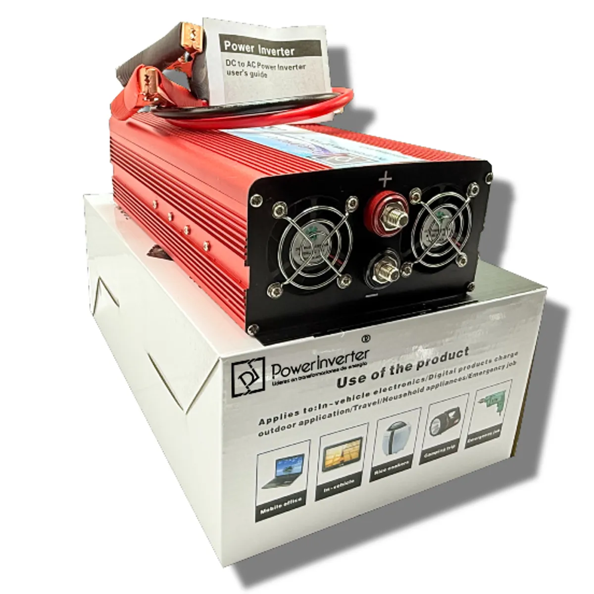 GENERICO - INVERSOR DE VOLTAJE 12VDC220VAC 1500W MDF